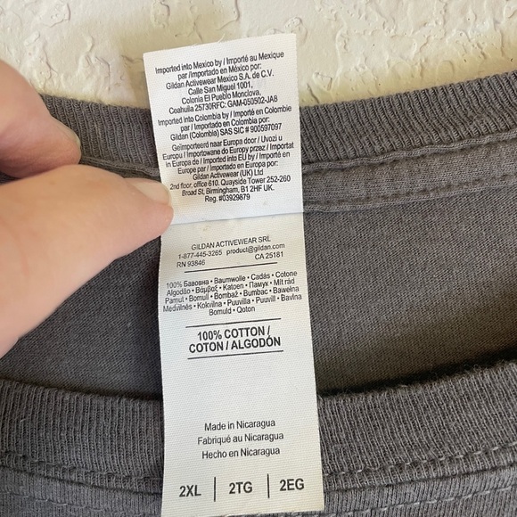 WOMEN’S Graffic Tee Because I Said So Mom Chic Sz XXL Grey with White Graffic - Picture 4 of 4